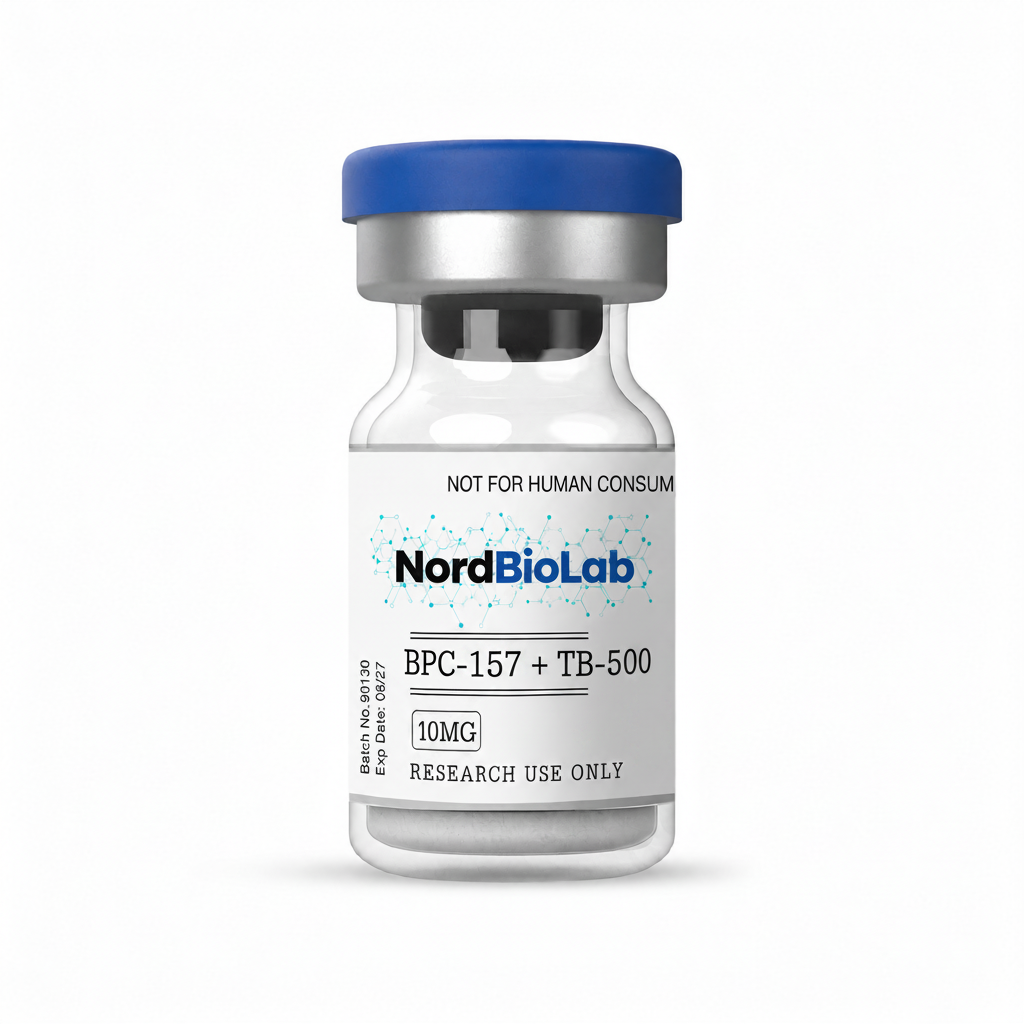 BPC-157 + TB-500 Blend Peptide Vial 5mg - NordBioLab Research Use Only