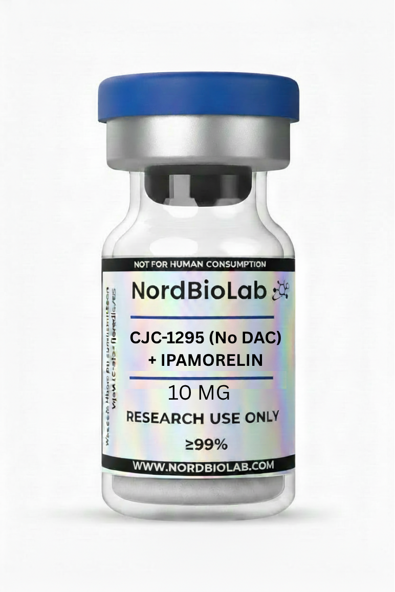 CJC-1295 (NO DAC) + Ipamorelin Peptide Vial Lyophilisate For Lab Research